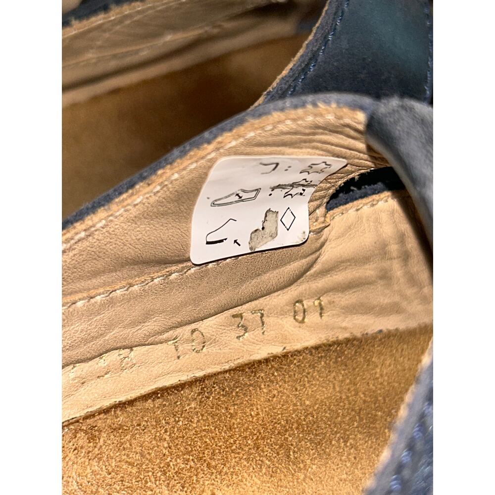Haflinger Navy Suede Slip-On Sneakers - Picture 11 of 13